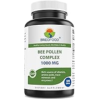 Bee Pollen Complex 1000 mg 120 Tablets - Made with Bee Pollen, Bee Propolis, & Royal Jelly Powder
