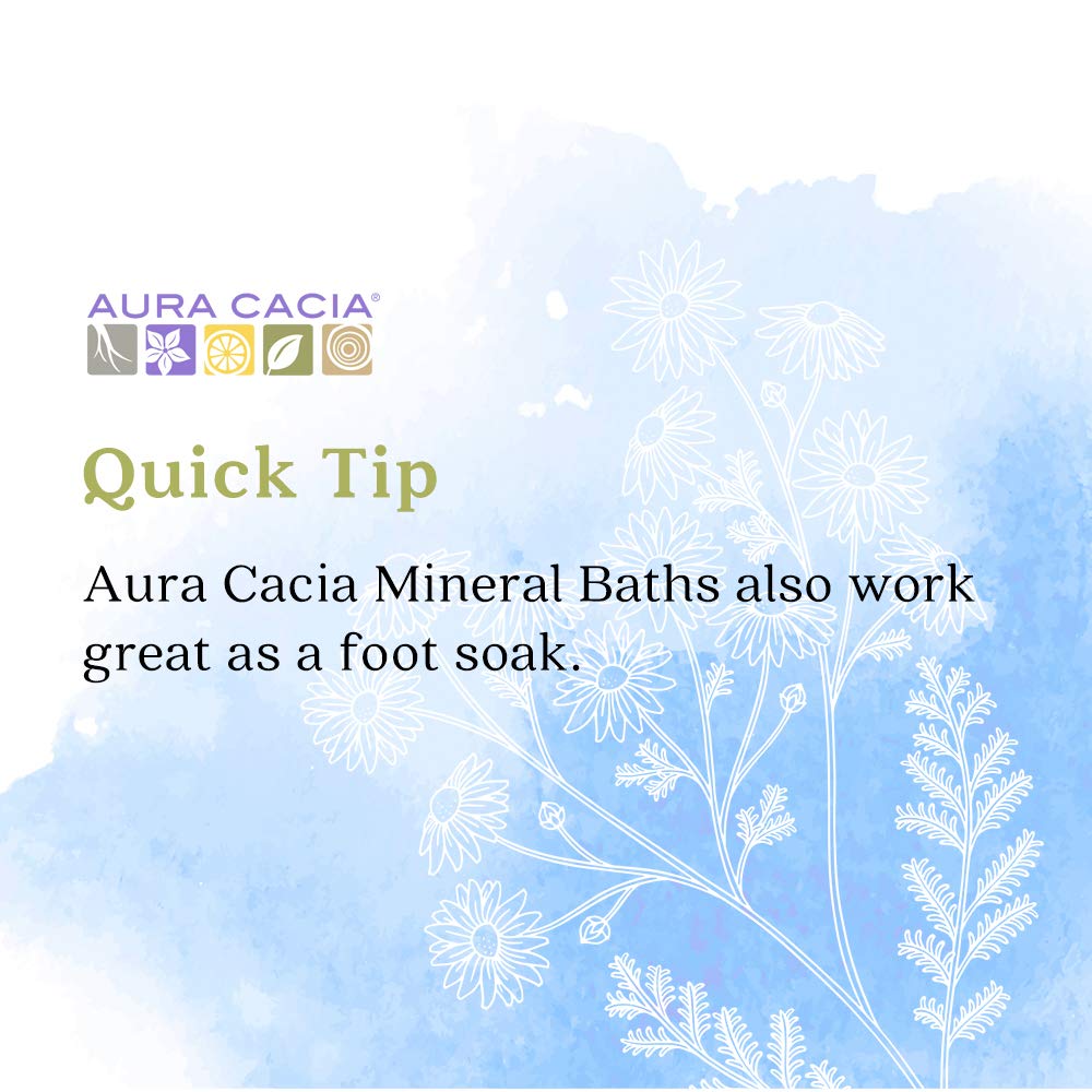 Aura Cacia Aromatherapy Mineral Bath, Tranquil Chamomile, 16 ounce jar