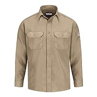 Bulwark Flame Resistant 4.5 oz Nomex IIIA Uniform Shirt Tailored Sleeve Placket