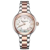 Frédérique Constant Damen Analog Swiss Automatic Uhr mit Edelstahl Armband FC-281WH3ER2B