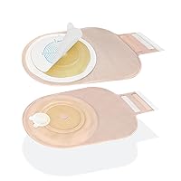 Colostomy Bags 20 PCS, One-Piece Pouching Ostomy Bags Vent, Ostomy Supplies for Ileostomy, Colostomy, Equipped with Exhaust Valve Device, Easy to Exhaust，Velcro Design