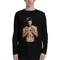 Jensen Ackles T Shirts Mens Soft Comfortable Long Sleeve Round Neck Fashion Tees for Men