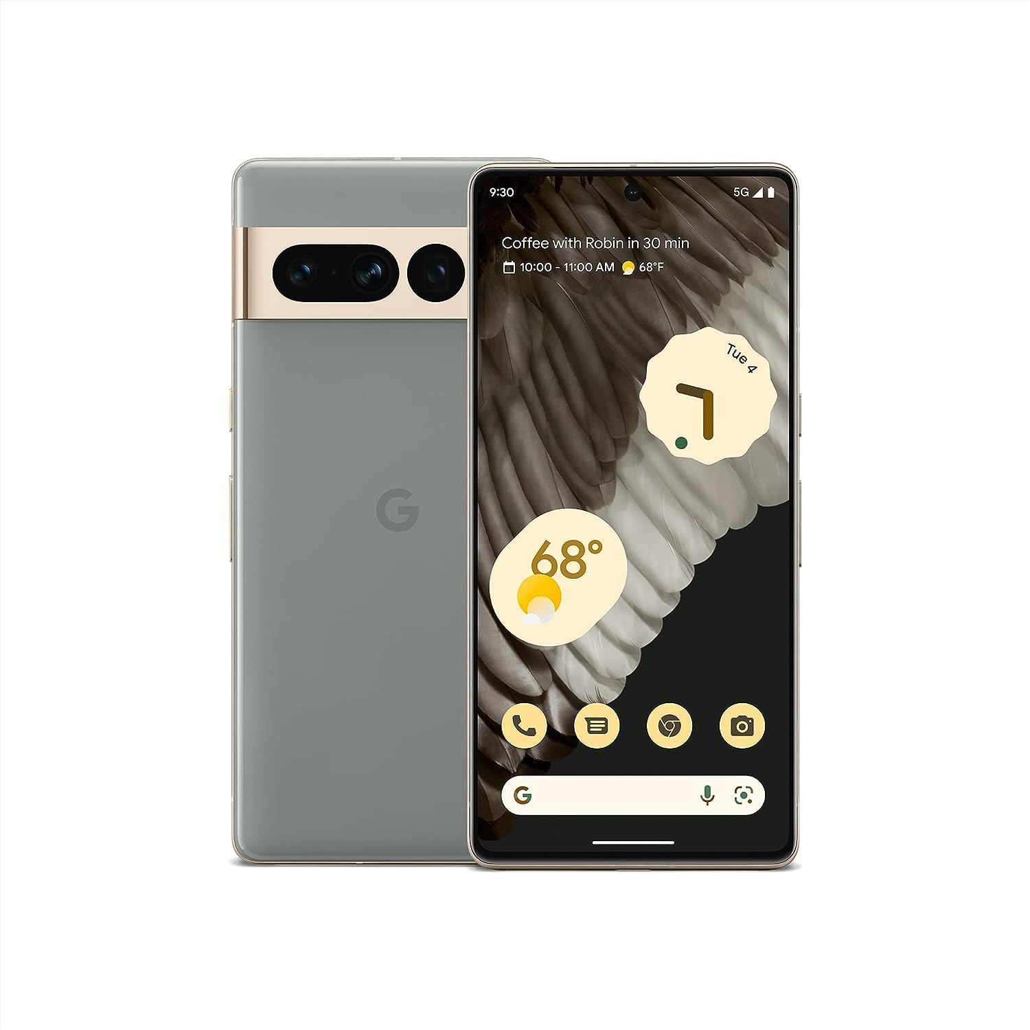 Google Pixel 7 Pro - 5G Android Phone - Unlocked Smartphone with Telephoto , Wide Angle Lens, and 24-Hour Battery - 256GB - Hazel