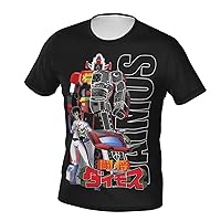 Anime Voltes V T Shirt Man's Summer O-Neck Shirts Casual Short Sleeves Tee