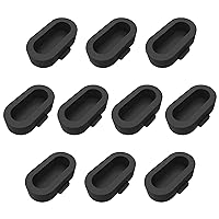 10 Pack Dust Plug Compatible for Garmin Watch Charger Port Protector (Black)