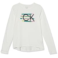 Calvin Klein Girls' Performance Long Sleeve Sport T-Shirt