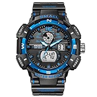 SMAEL Men's Military Watch Top Luxury Brand Waterproof Sports Wristwatch LED Quartz Clock Male Outerdoor Watches