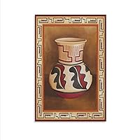Vintage Southwest Pottery African Clay Pot Porcelain Poster Abstract Art Poster (2) Canvas Painting Wall Art Poster for Bedroom Living Room Decor 16x24inch(40x60cm) Unframe-style