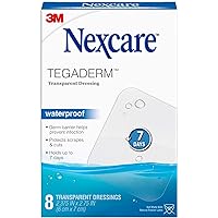3m Nexcre Tagaderm Trnsp Size 8ct 3m Nexcare Tegaderm Waterproof Transparent Dressing 8ct 2 3/8x2 3/4