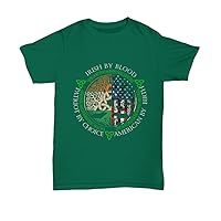 Irish by Blood T-Shirt Gift Idea for St Patrick Day, Proud Hoodie Gift for Him and Her