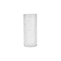 Fortessa Jupiter Beaded Hobnail Glass, 11 Ounce Collins/High Ball (Set of 6), Clear