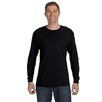 Adult 5.6 oz. DRI-POWER® ACTIVE Long-Sleeve T-Shirt L BLACK