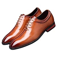 Mens Lace Up Dress Shoes Italy Prince Classic Modern Formal Leather Men Wholecut Oxford Shoes