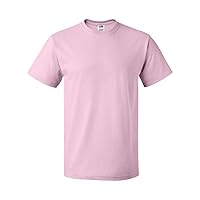 Mens 5 oz. 100% Heavy Cotton HD T-Shirt(3931)-Classic PINK-XL-3PK