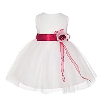 Dressy Daisy Baby Girls' Lace Tulle Pageant Party Flower Girl Wedding Dresses