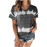 Short Sleeve Shirt Women Fashion Printed Pullover Tops Plus Size 2024 Summer Plus Size Blouse Round Neck T Shirt