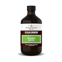 Bananas Foster Flavored Coffee Concentrate, Unsweetened Cold Brew & Iced Coffee Distillate Liquid Java. Hand Crafted Concentrated 100% Arabica, Pure Coffee Bean Extract 8-Ounce Bottle