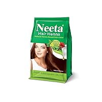 Neeta Hair Henna Powder Enriched With Natural Herbs, Ammonia Free Henna Hair Dye - Natural Brown - 4.41Oz