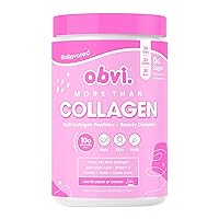 Obvi More Than Collagen Powder | Supports Healthy Hair, Skin, Nails, Joints, Gut | Grass-Fed Multi Collagen Supplement with Hyaluronic Acid, Biotin, Keratin | Unflavored, 30 Servings