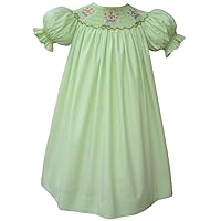 Carouselwear Little Girls Birthday Party Bishop Dress with Smocked Clowns
