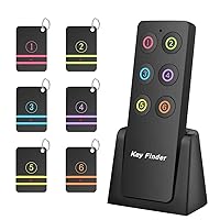 Rechargeable Key Finder EIRIX Wireless RF Item Locator Tracker Keychain with Remote Control for Key/Pet/Phone/Luggage 