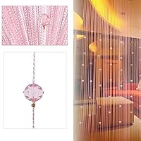 FUT String Tassel Crystal Beads Curtain, Partition Door Curtain Beaded String Curtain Door Screen Panel Home Decor Divider for Bridal Chamber Room Beauty Salon Bedroom New Home Hotel Decoration 1x2m