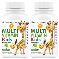 VAINA Multivitamin for Kids with Vitamin C, A, D (as d3), E, B12, Zinc Supplements-120 Chewable Tablets (Pack of 2)