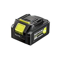 SEYVUM 20V MAX Battery, 3.0Ah Lithium Ion Battery, Extended Runtime, Compatible with Cordless Tools, Outdoor Equipment, and 20V Leaf Blower (LB-8190)