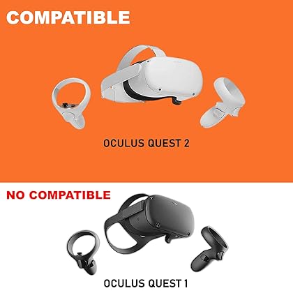 Touch Controller Grip Cover for Oculus Quest 2 Accessories, Anti-Throw Handle Sleeve with Silicone VR Controller Protector (Gray)