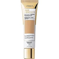 L'Oreal Paris Age Perfect Radiant Serum Foundation with SPF 50, Nude Beige, 1 Ounce