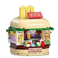 Building Block City Burger, Compatible with Lego Brick Set,DIY Creative Model Toys, Birthday Gift(350PCS)