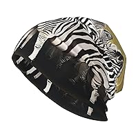 (Zebra Racetrack) Unisex Adult Knit Hat for Women and Men, Jogging Cycling