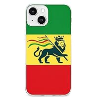 Ethiopian Rastafarian Lion Flag Shockproof Anti-Fall Phone Case Cover Fashion Mobile Phone Protective Shell for iPhone13