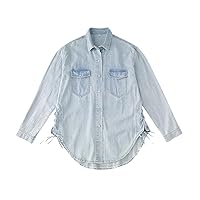 Spring Vintage Cotton Shirt Oversize Womens Long Sleeve Blouse Summer Girls Plus Size Blouses