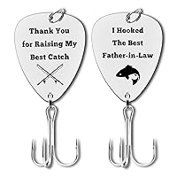 Father in Law Jewelry Father of The Groom Gifts Fishing Lure Father in Law Gifts from Bride Future Father in Law Fishing Hooks Fisherman Gift Wedding Christmas from Daughter in Law