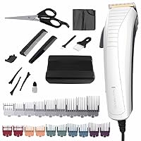 Remington DIY Fade Titanium Haircut 24-Piece-Kit with Japanese Grade Steel Blades, 19 Precision Combs to Easily Blend & Fade Hair for a Variety of Styles, Easy Maintenance and Cleaning