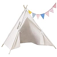 Play Tents Tunnels Tent Children Graffiti Play Tents for Girls Princess Tent with Storage Bag and Washable Play House Flag Banner with Breathable Window Gift for Children