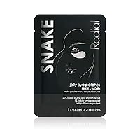 Snake Jelly Eye Patches (1 Sachet), Rejuvenate and Firm, Anti-Puffiness Formula for Under Eyes, Firming and Smoothing Effect, Botanical Extracts for Improving Skin Elasticity