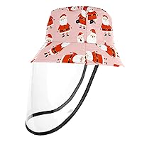 Sun Hats for Men Women Outdoor UV Protection Cap with Face Shield, 22.6 Inch for Adult Christmas Santa Gift