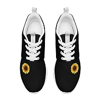 Cute Sunflower Running Shoes Women Sneakers Walking Gym Lightweight Athletic Comfortable Casual Fashion Shoes