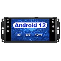 AWESAFE Car Stereo for Jeep Wrangler JK Compass Patriot/Chrysler/Dodge RAM Charger, 7 inch Touch Screen Android Radio with Bluetooth GPS Navigation Wireless Carplay Andriod Auto, 2GB+32GB