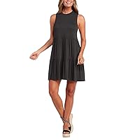 Mud Pie womens TULLY TIERED DRESS CHARCOAL, Black, Large US