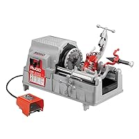 RIDGID 84097 Model 535 Pipe Threading Machine, 36 RPM Pipe Threading Machine with Hammer Chuck, 1/2-Inch to 2-Inch Pipe Dies and NPT Threading Die Head