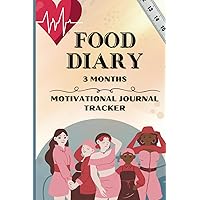 Food Diary: Weight Loss, Daily Nutrition and Wellness Journey in a 3-Month Motivational Food Journal Tracker