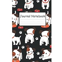 Jack Russell Terrier Journal Notebook: Jack Russell Terrier Lovers Blank Lined Journal Notebook for Women, Girls, Boys and Kids - 6” x 9