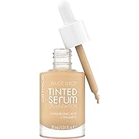 Nude Drop Tinted Serum Foundation | Lightweight, Hydrating, Buildable Coverage | Enriched with Hyaluronic Acid & Vitamin E | Vegan & Cruelty Free (036C)