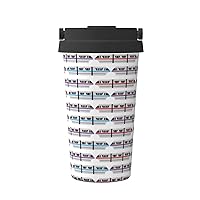 Monorail Train Print Thermal Coffee Mug,Travel Insulated Lid Stainless Steel Tumbler Cup For Home Office Outdoor