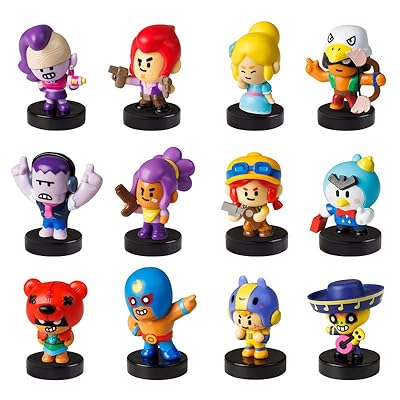 Brawl Stars Collectible Stampers | 5 Brawl Stars Toys Out of 24  Collectibles in 1 Pack | 1 Rare Mystery Figure | Officially Licensed -  Figurines