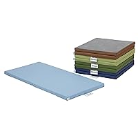 SoftZone Folding Rainbow Rest Mats, Classroom Furniture, Earthtone, 5-Piece