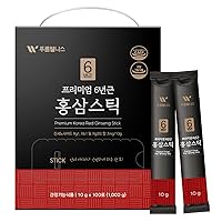 K-Herb Korean Red Ginseng Sticks –Premium Red Ginseng Sticks – Liquid Portable Sticks with Korean Red Ginseng Extract No Preservatives (Ginseng [Ginsenoside 3mg] 100p)